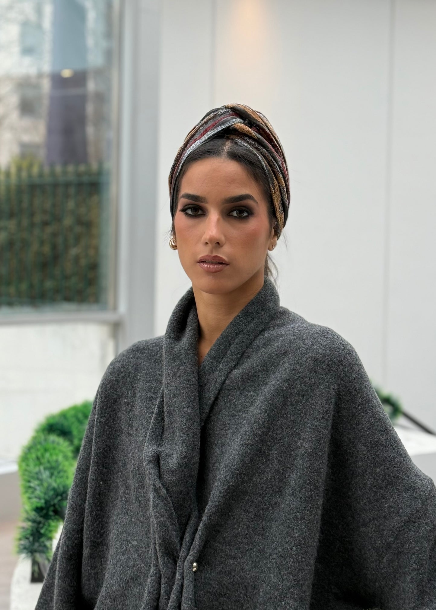 Turban Velours de châtaigne