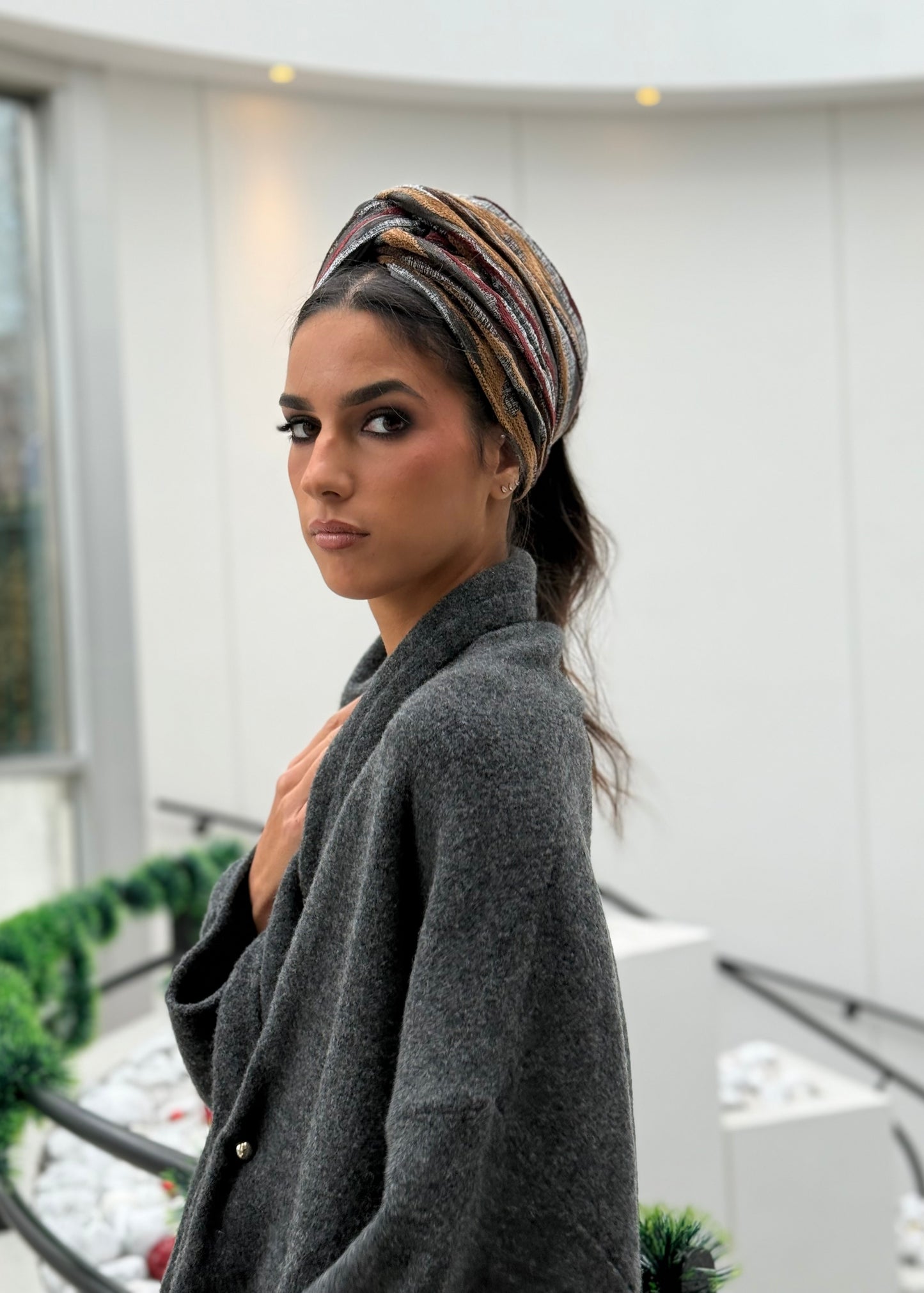 Turban Velours de châtaigne