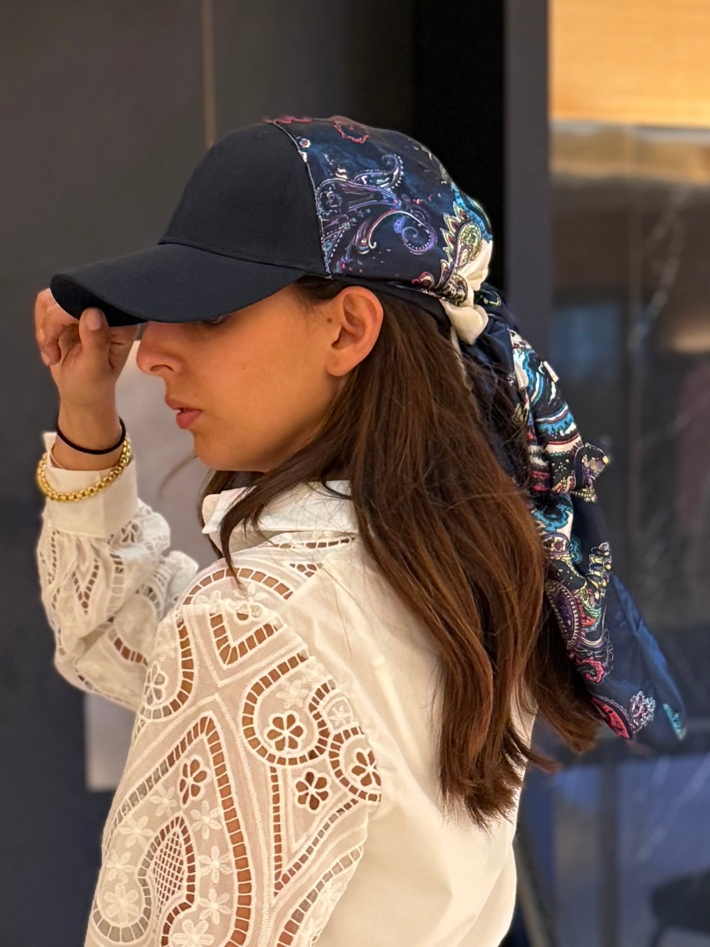 Casquette foulard lys