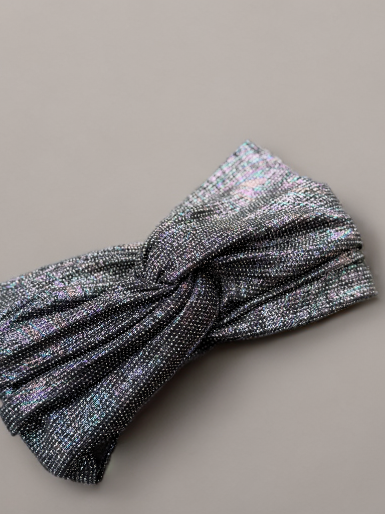 Turban brillant Bleu Violet