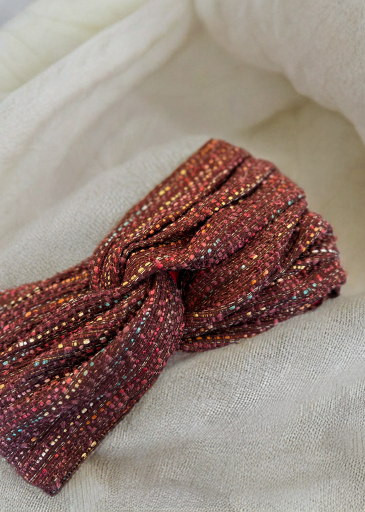 Turban Tweed Bordeaux