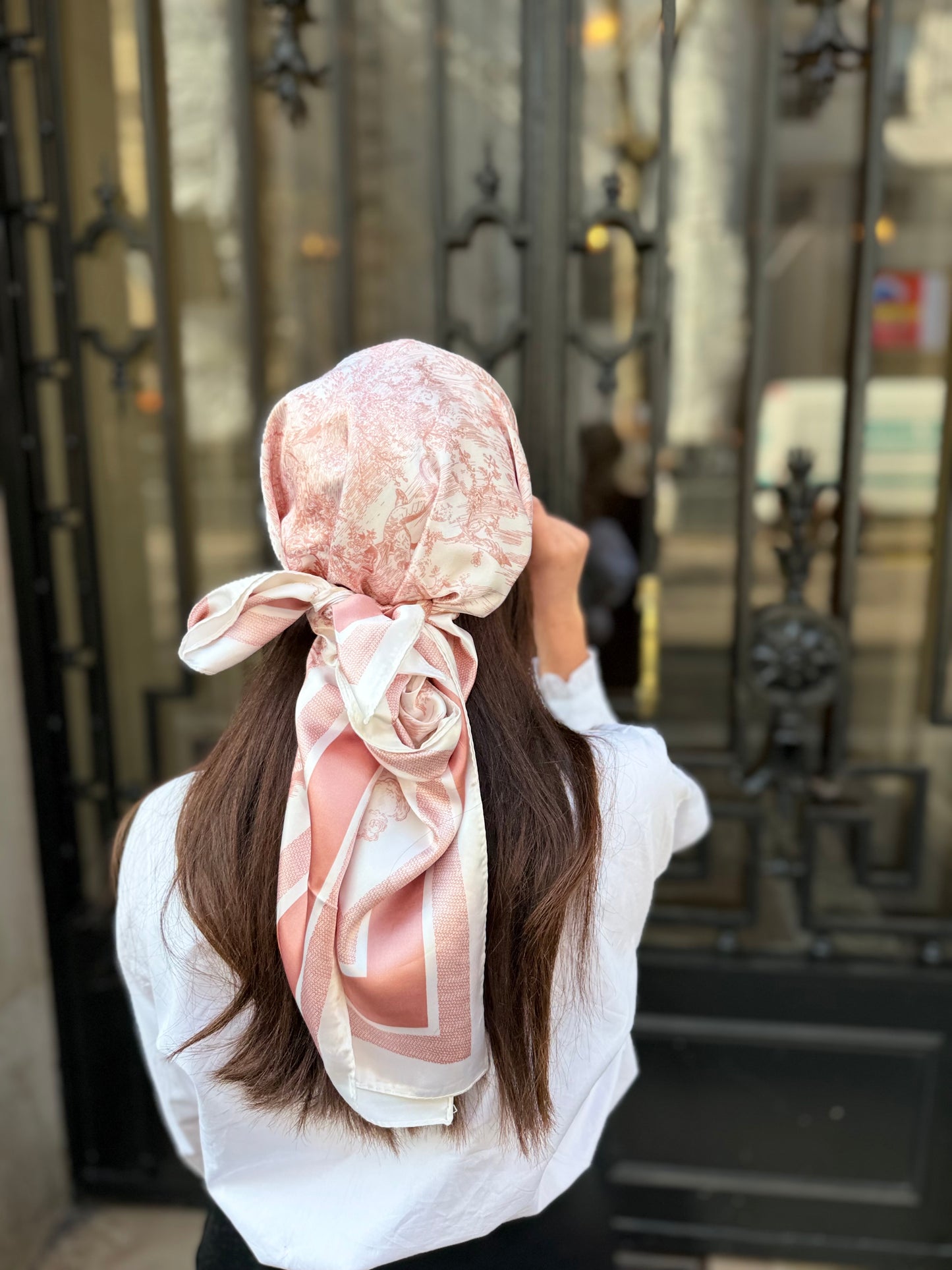 Casquette Foulard RM Rose