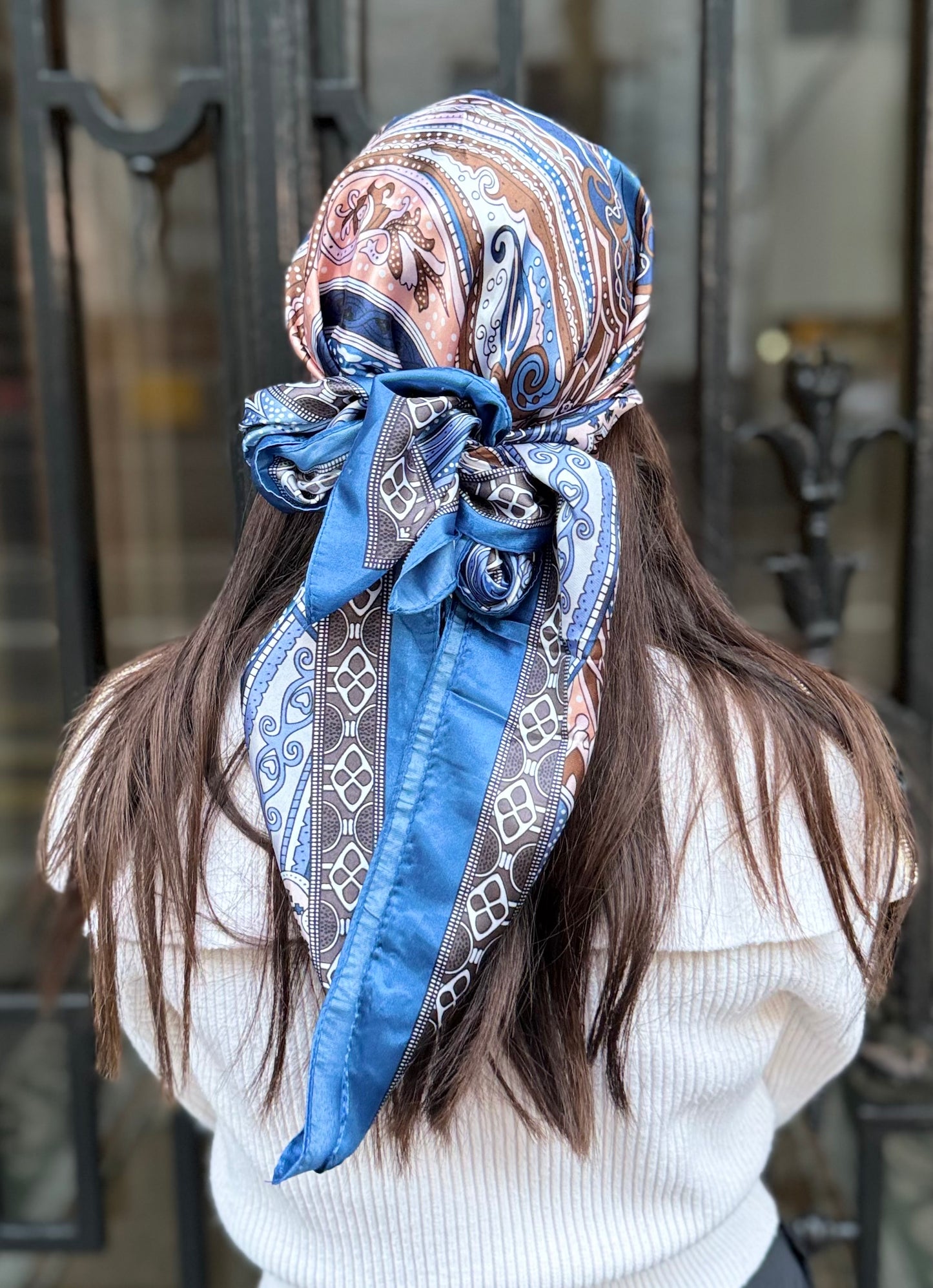 Casquette Foulard RM Capri Bleu