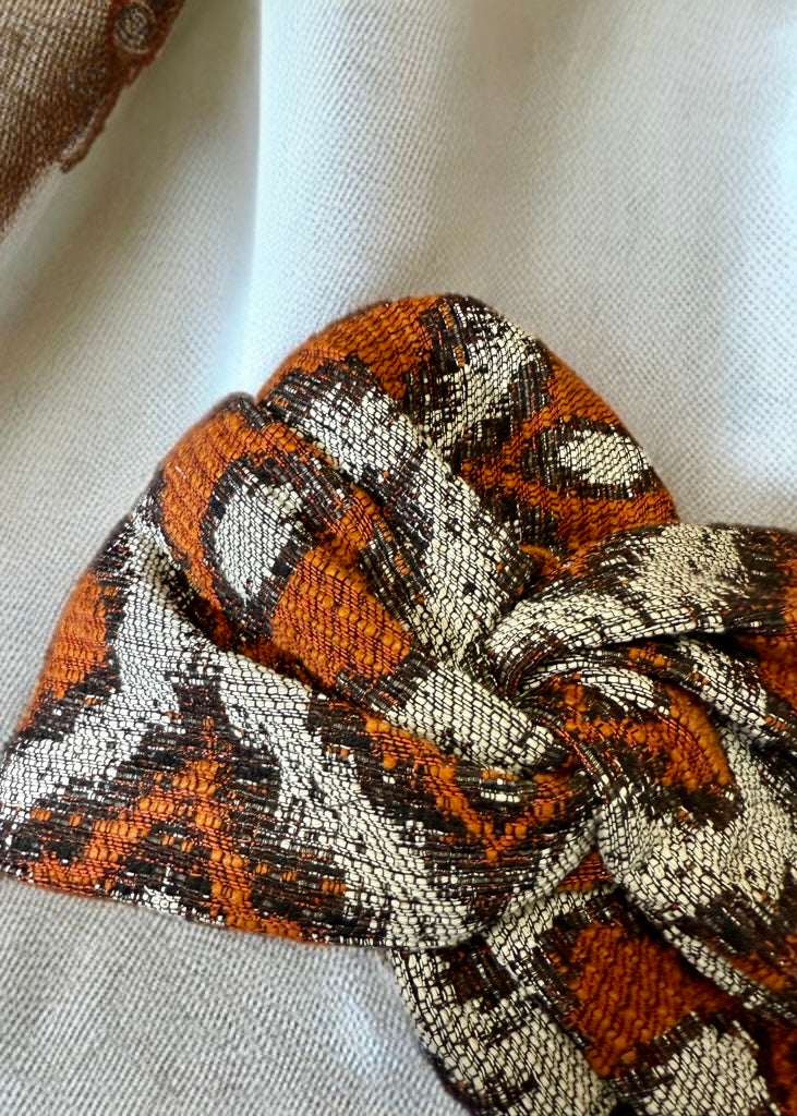 Turban Écru et Rouille