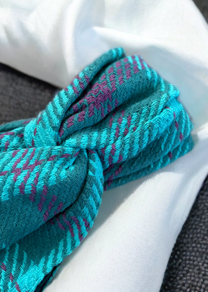 Turban tweed turquoise