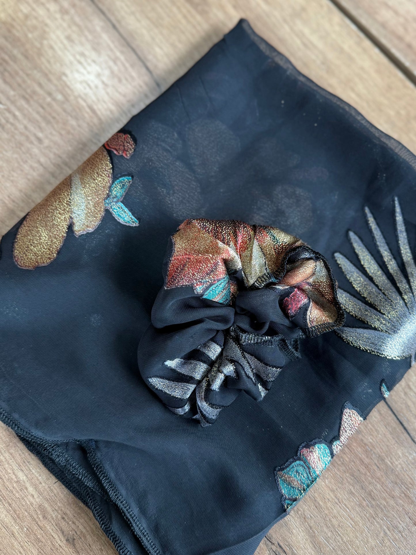 Foulard Imprimé Noir