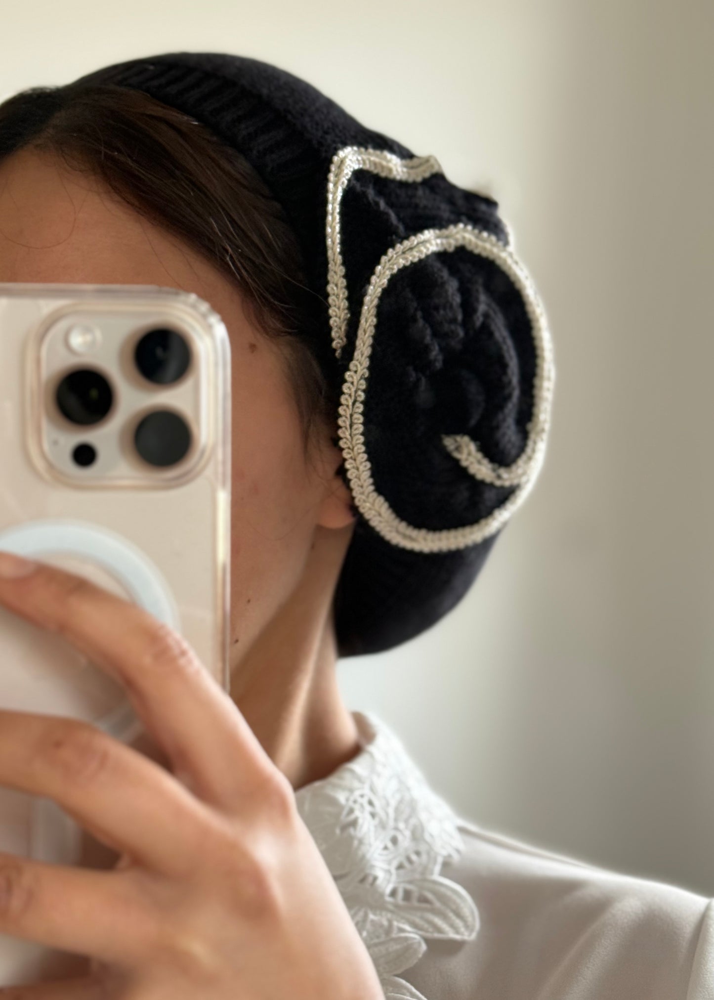 Béret Noir et blanc