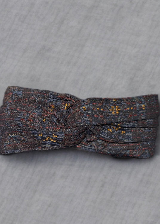 Turban jacquard bleu