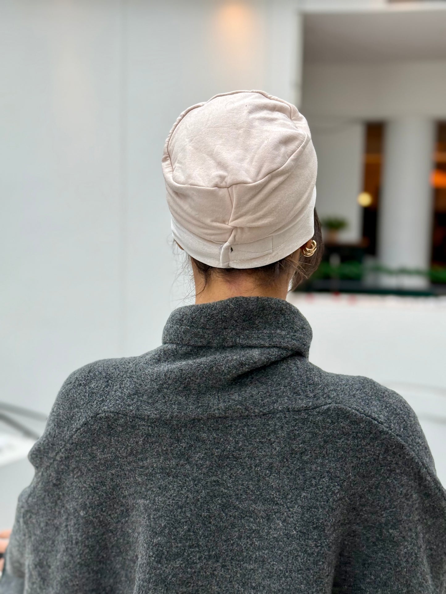 Base Bonnet sans volume Avec antiglisse intégré beige