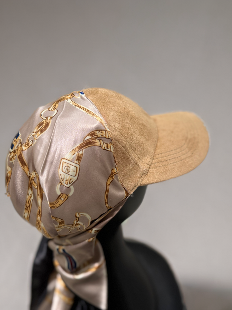 Casquette Foulard beige