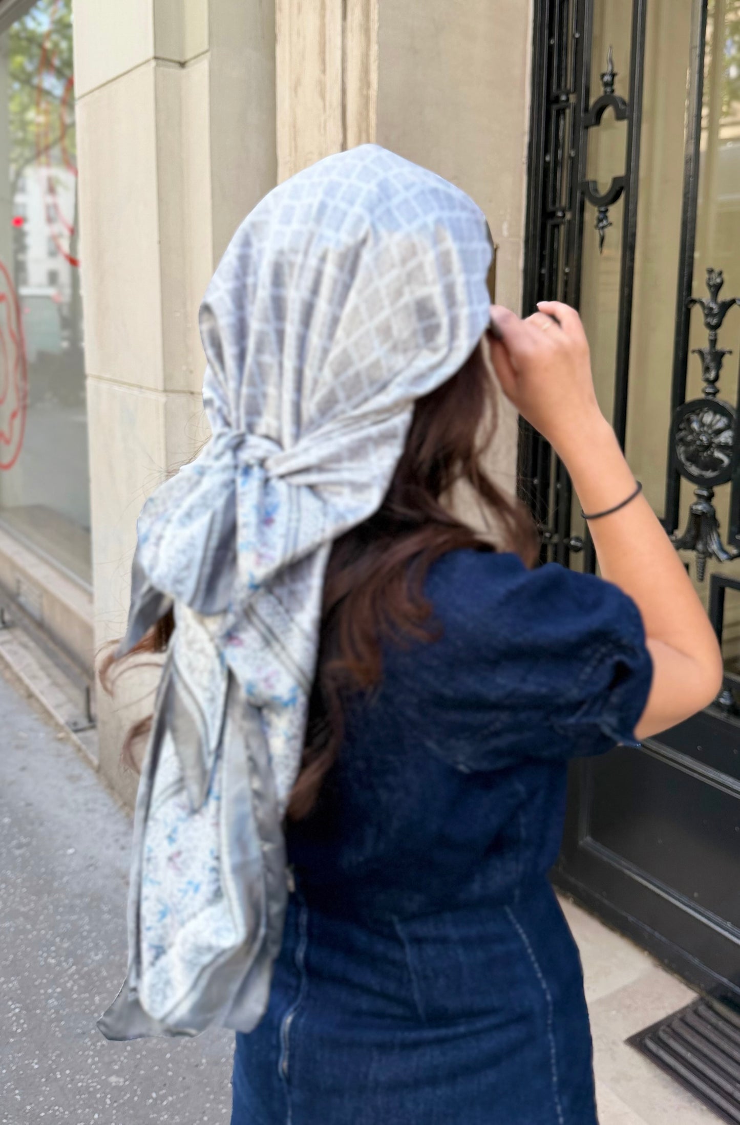 Casquette Foulard RM taupe et kaki
