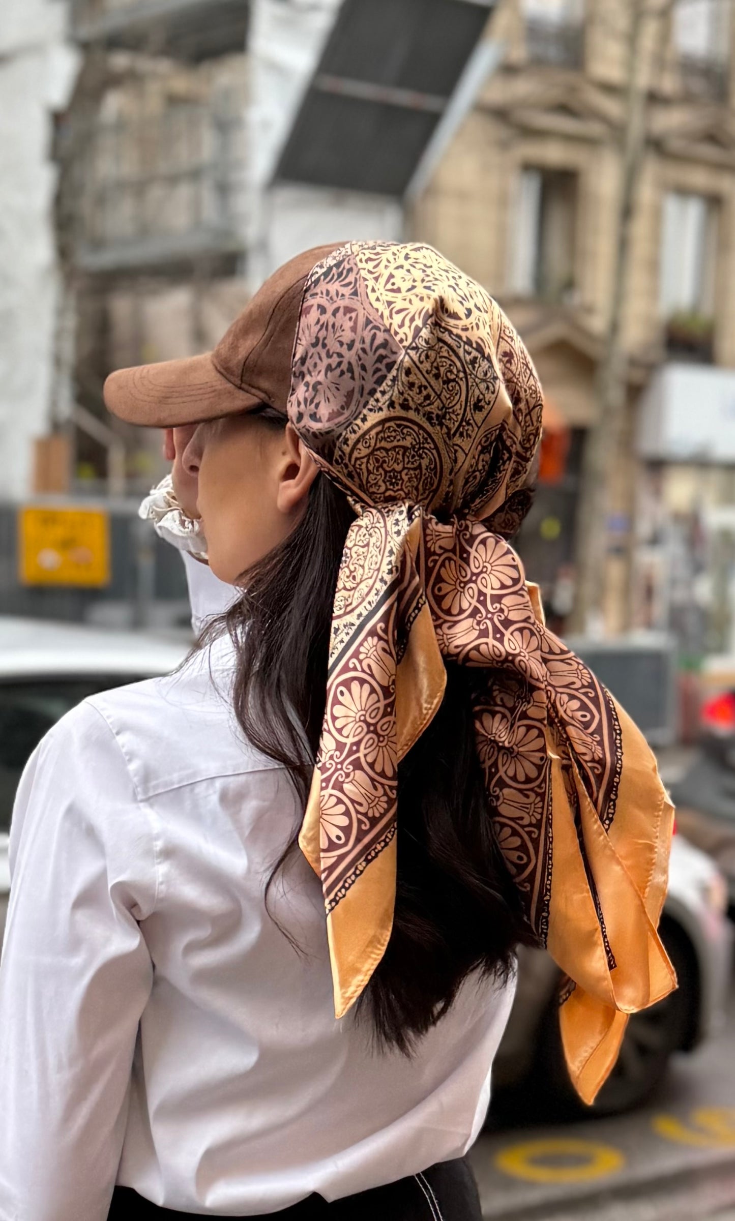 Casquette Foulard Camel