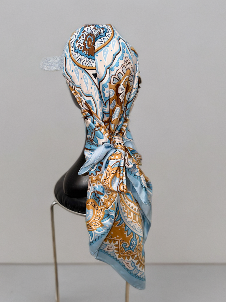 Casquette Foulard RM Azur Bohème