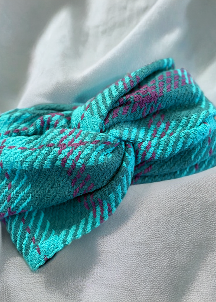Turban tweed turquoise