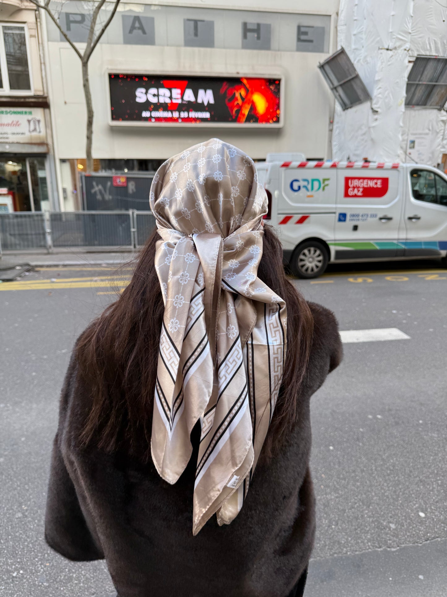 Casquette Foulard RM beige