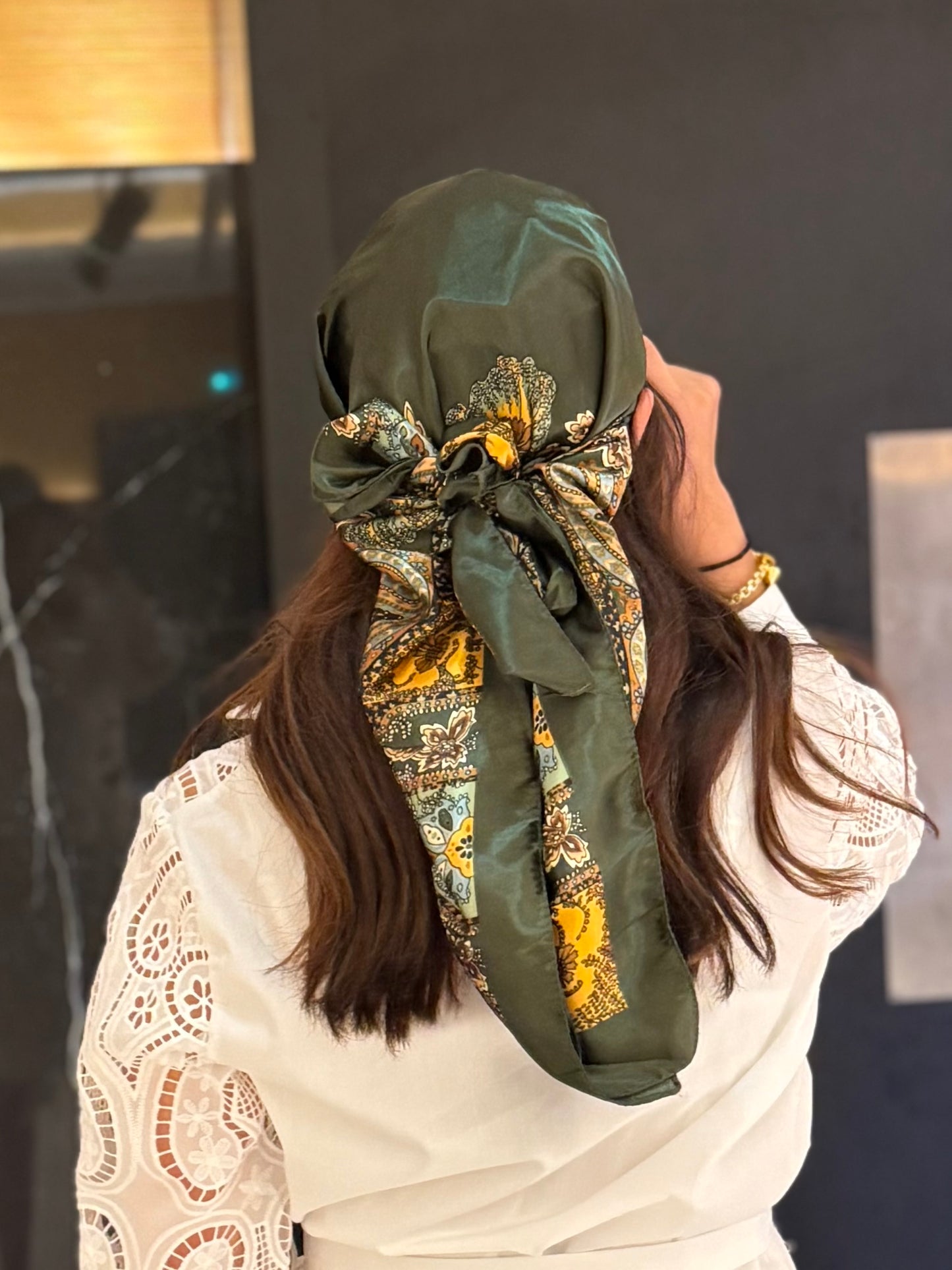 Casquette foulard Ambre