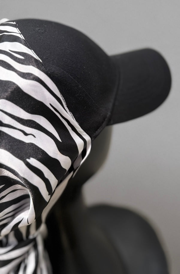 Casquette Foulard Noir zebre