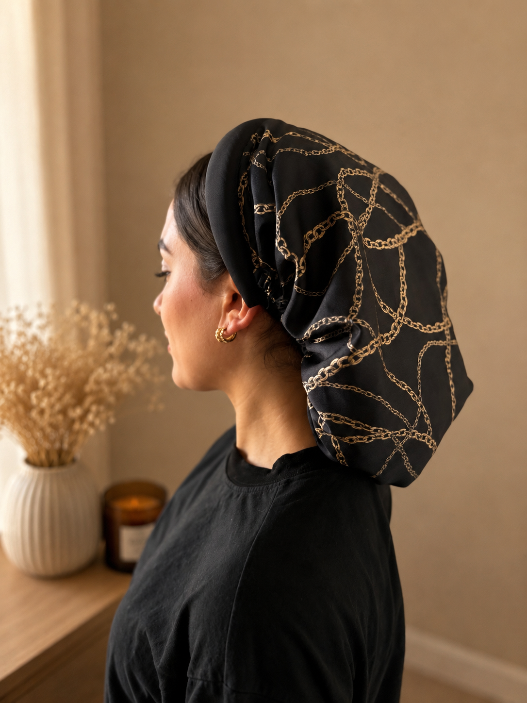 Divina – Serre-tête filet foulard