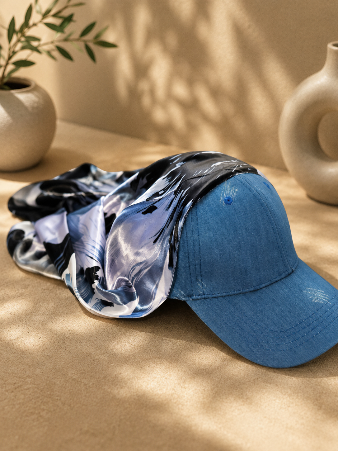 Casquette foulard Blue Moon