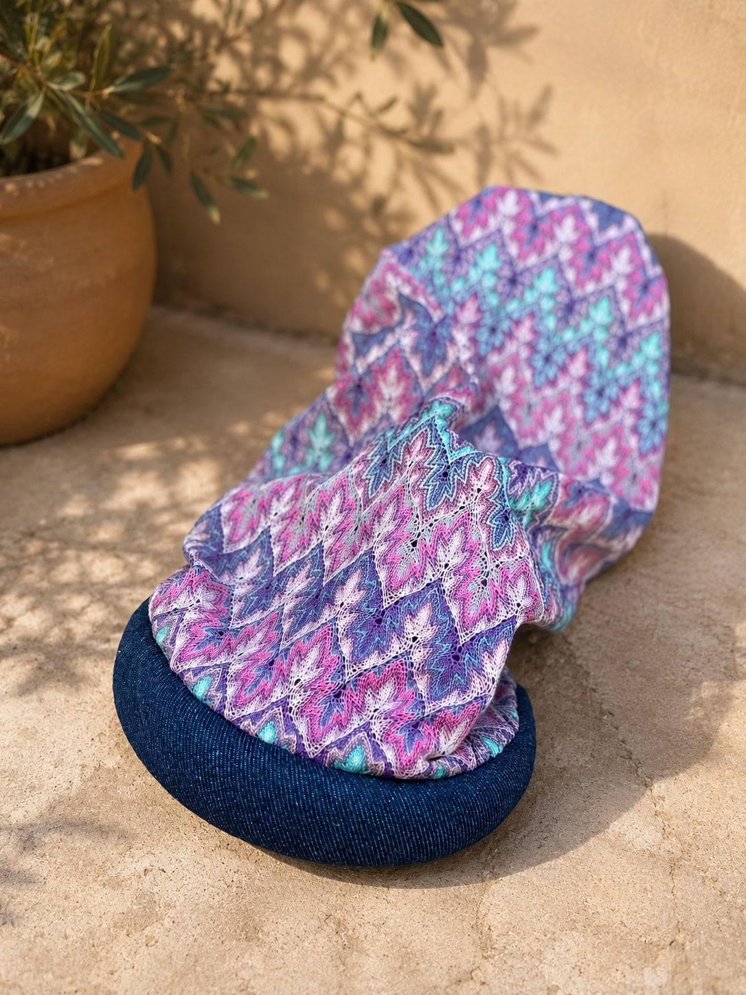 Maya – Serre-tête filet crochet