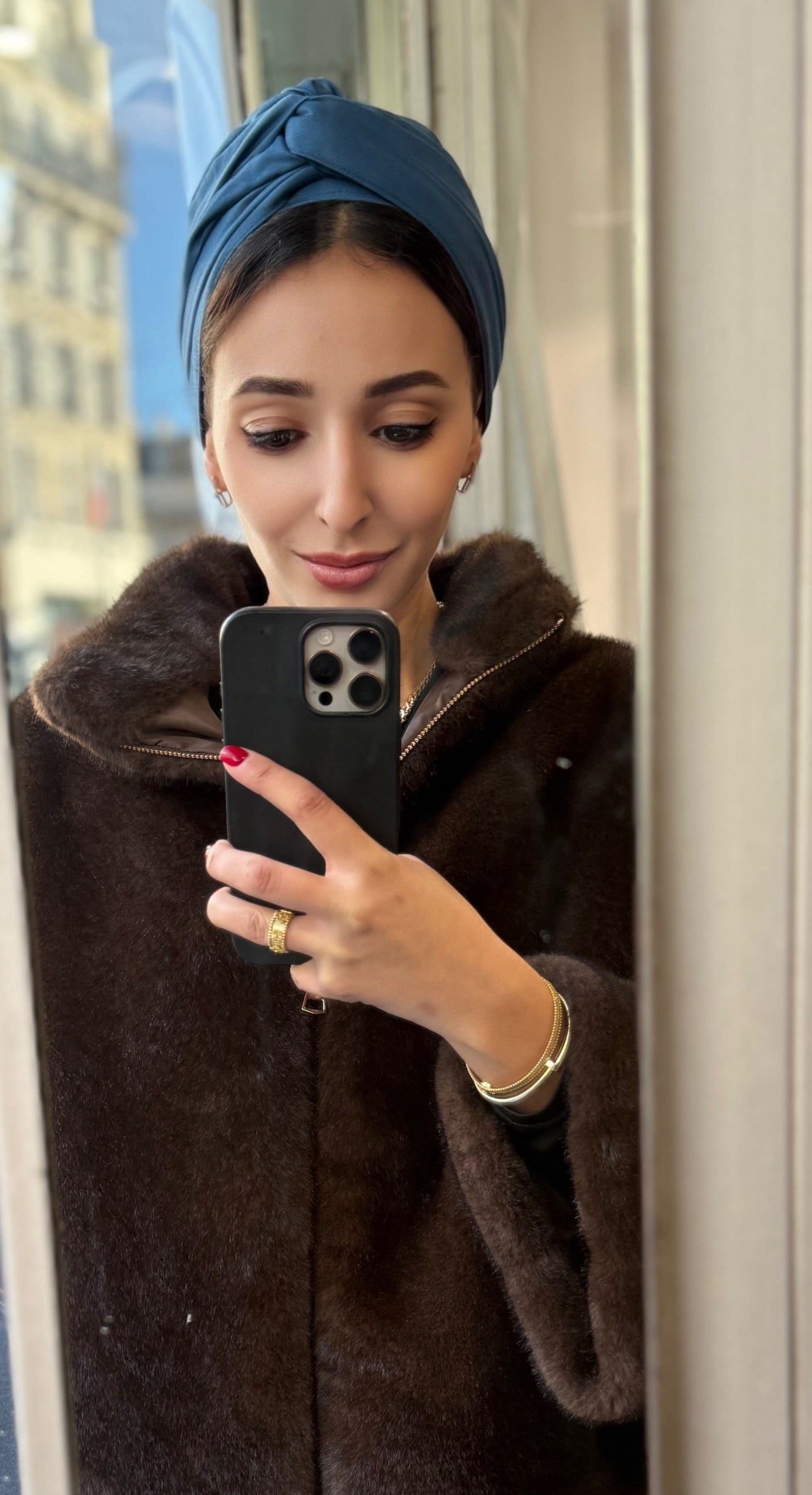 Turban Jean Bleu