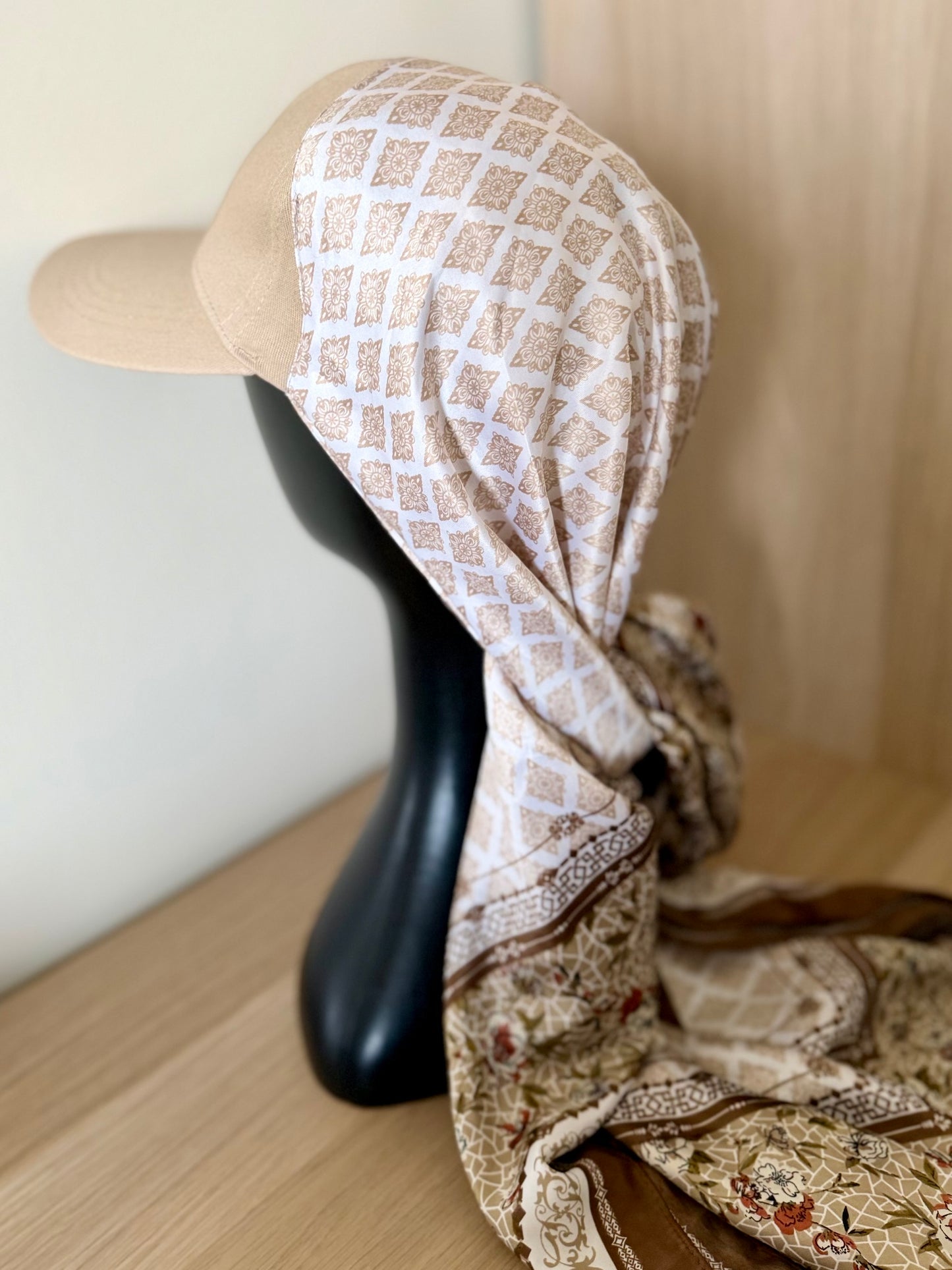 Casquette Foulard RM Beige