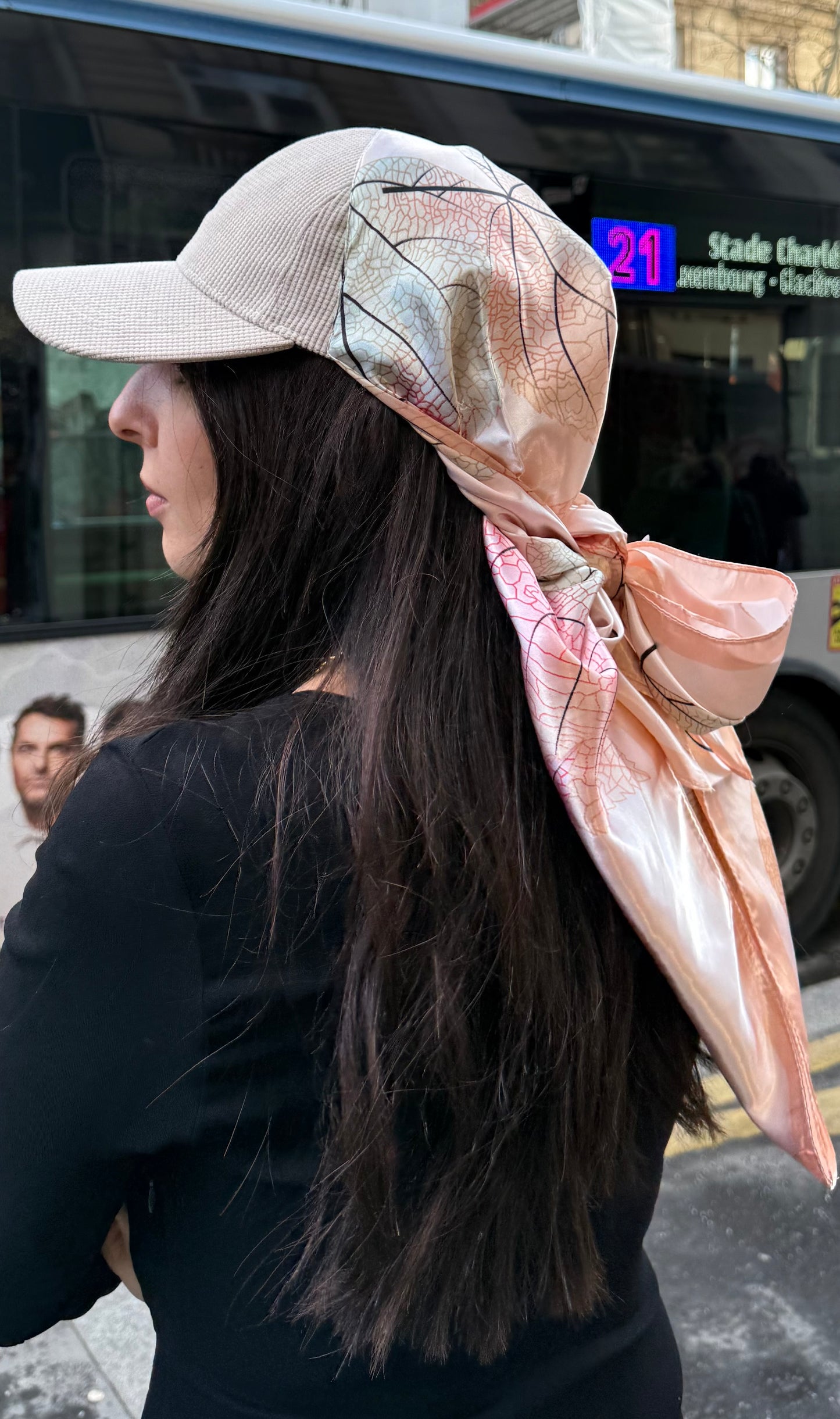 Casquette Foulard RM beige