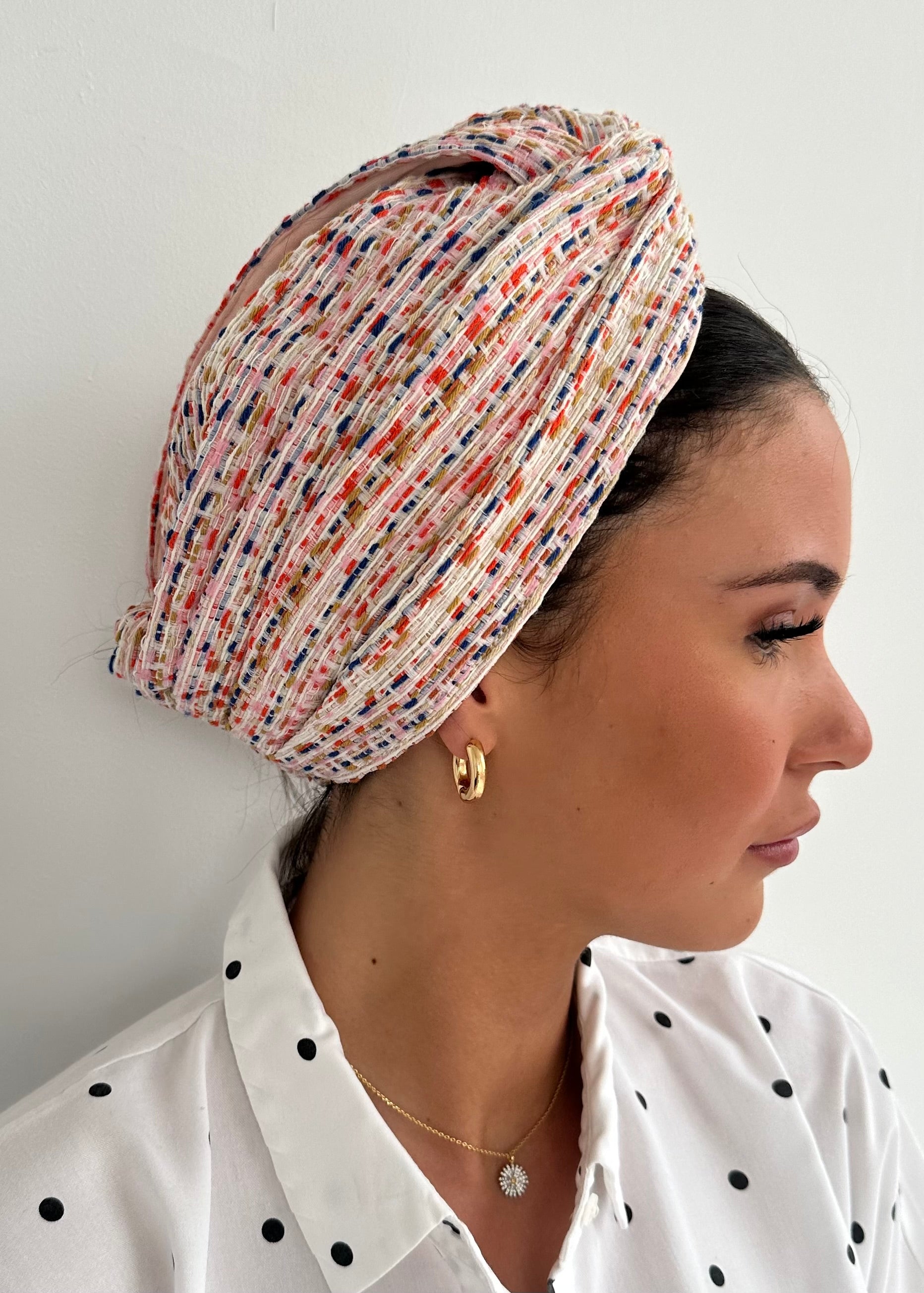 Turban Tweed Rose