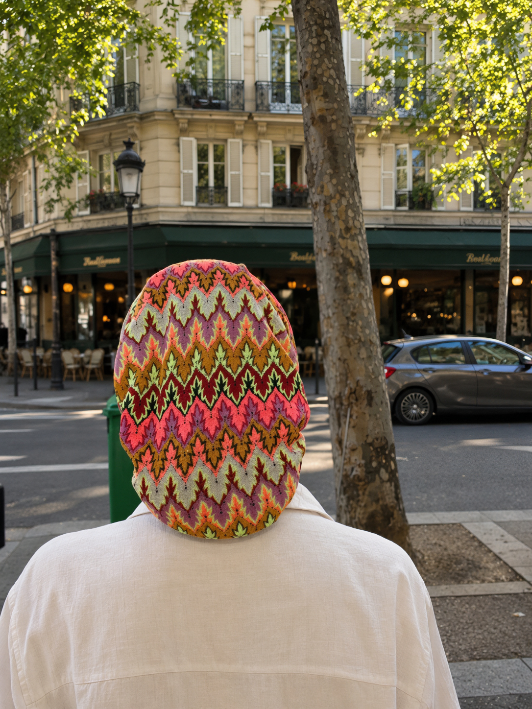 Lia – Serre-tête filet crochet