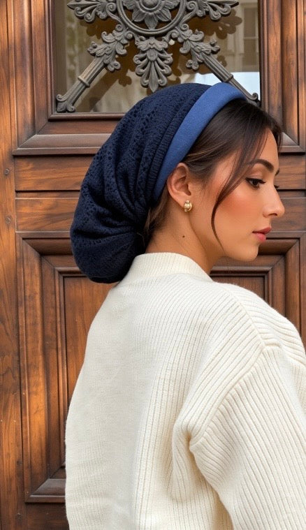 Chloé - Serre tête filet Marine