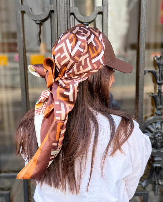 Casquette Foulard RM Marron