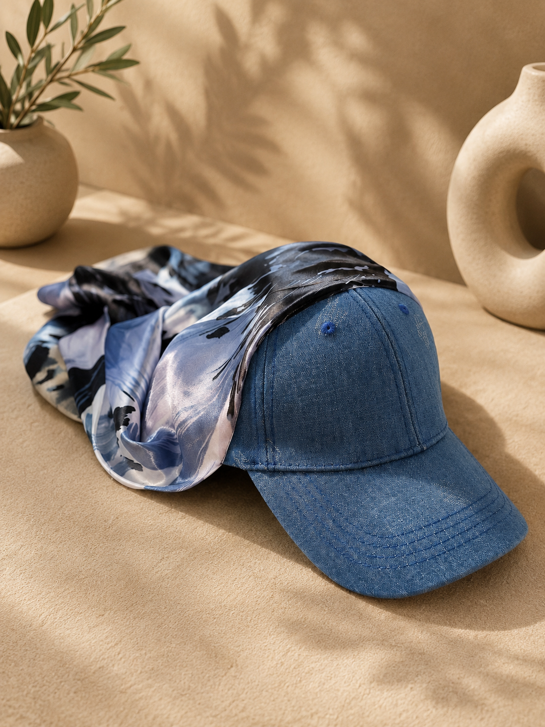 Casquette foulard Blue Moon