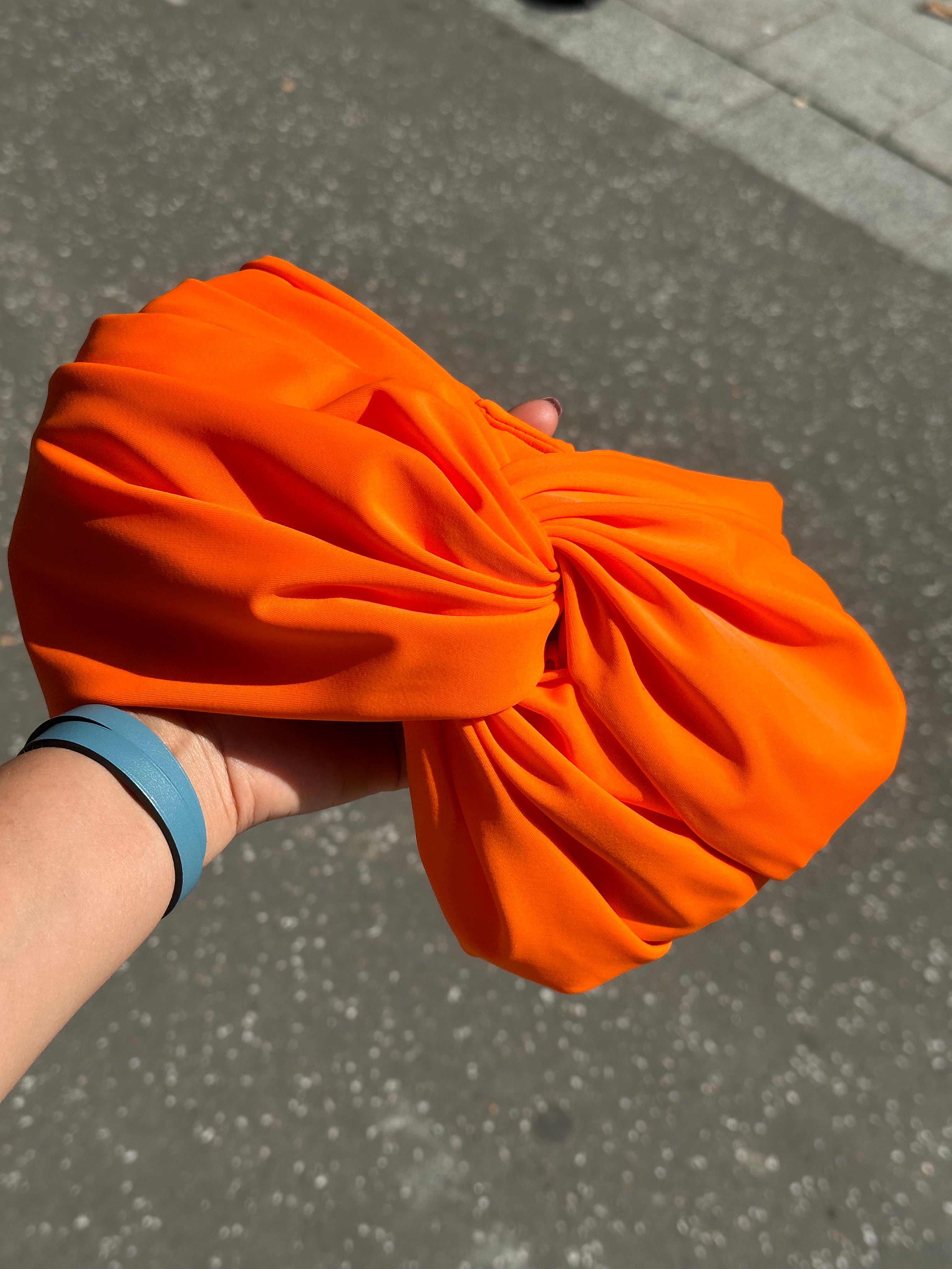 Turban Maillot Lycra Orange