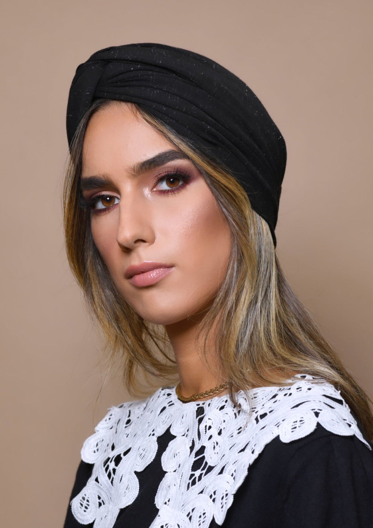 Turban Coton Noir