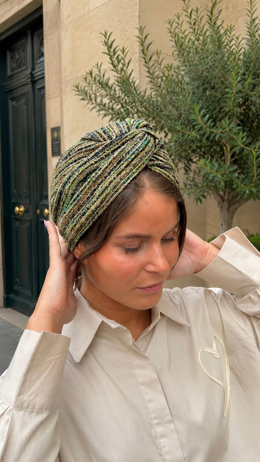 Turban Olive Texturé