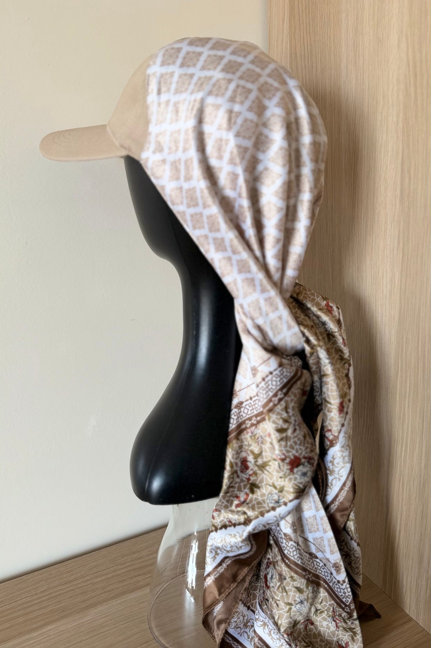 Casquette Foulard RM Beige