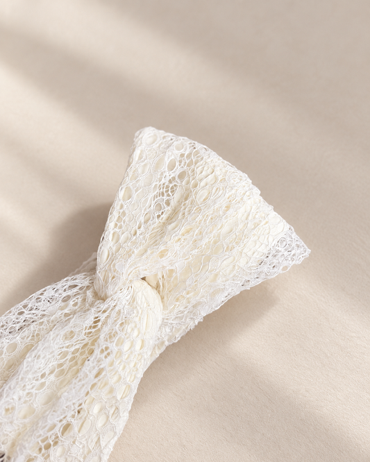 Turban Blanc dentelle