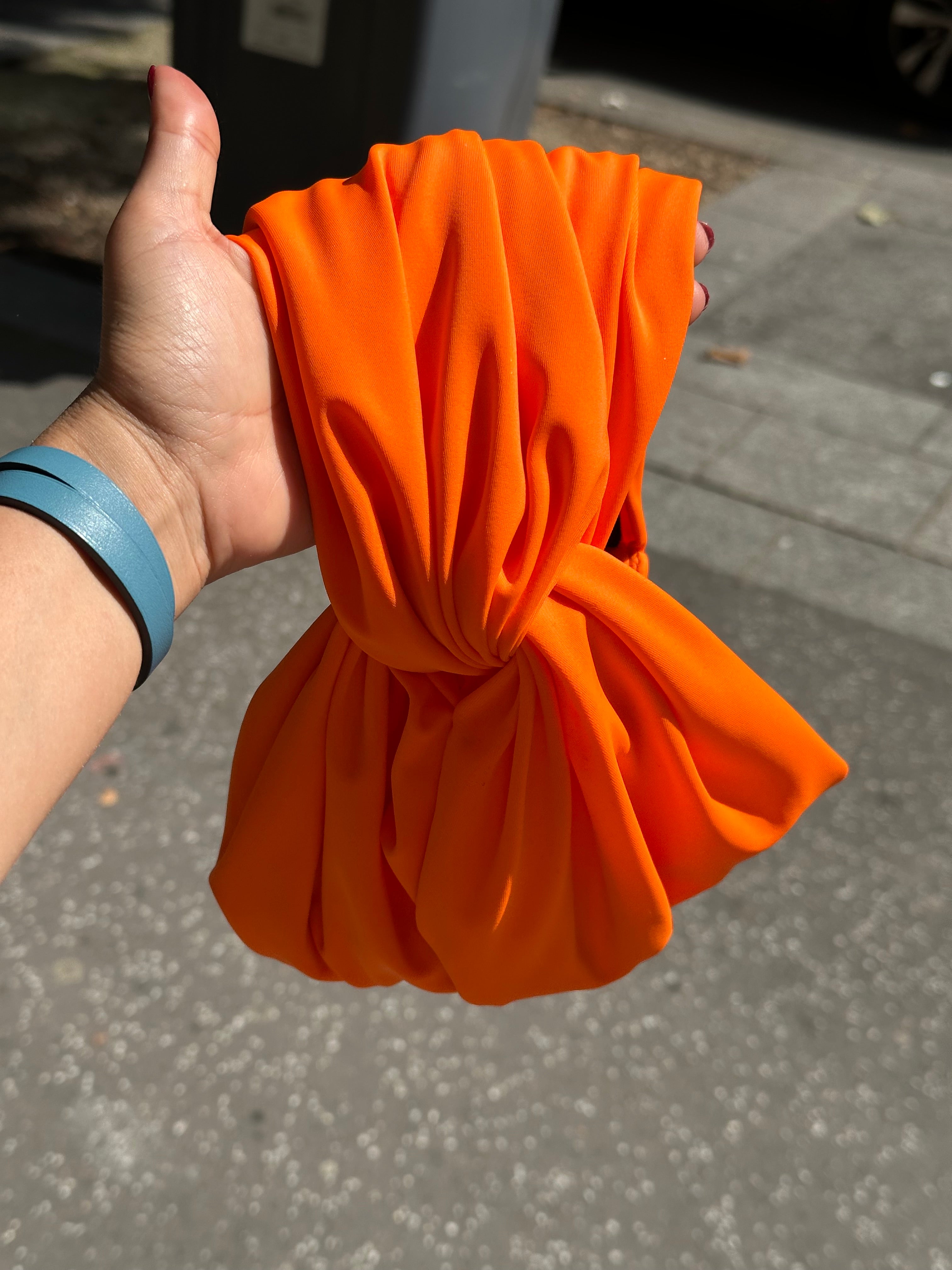 Turban Maillot Lycra Orange