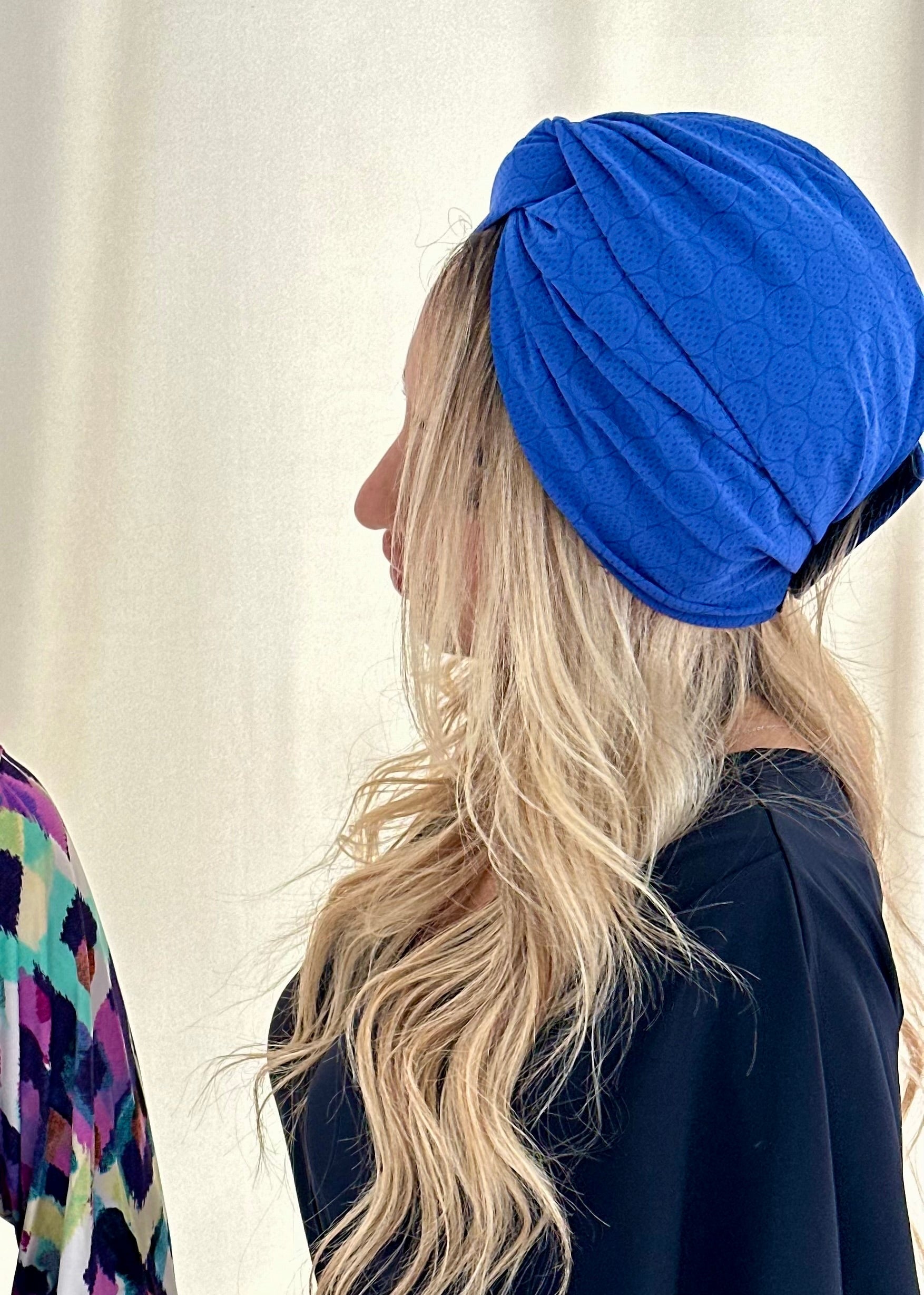 Turban Bleu Électrique