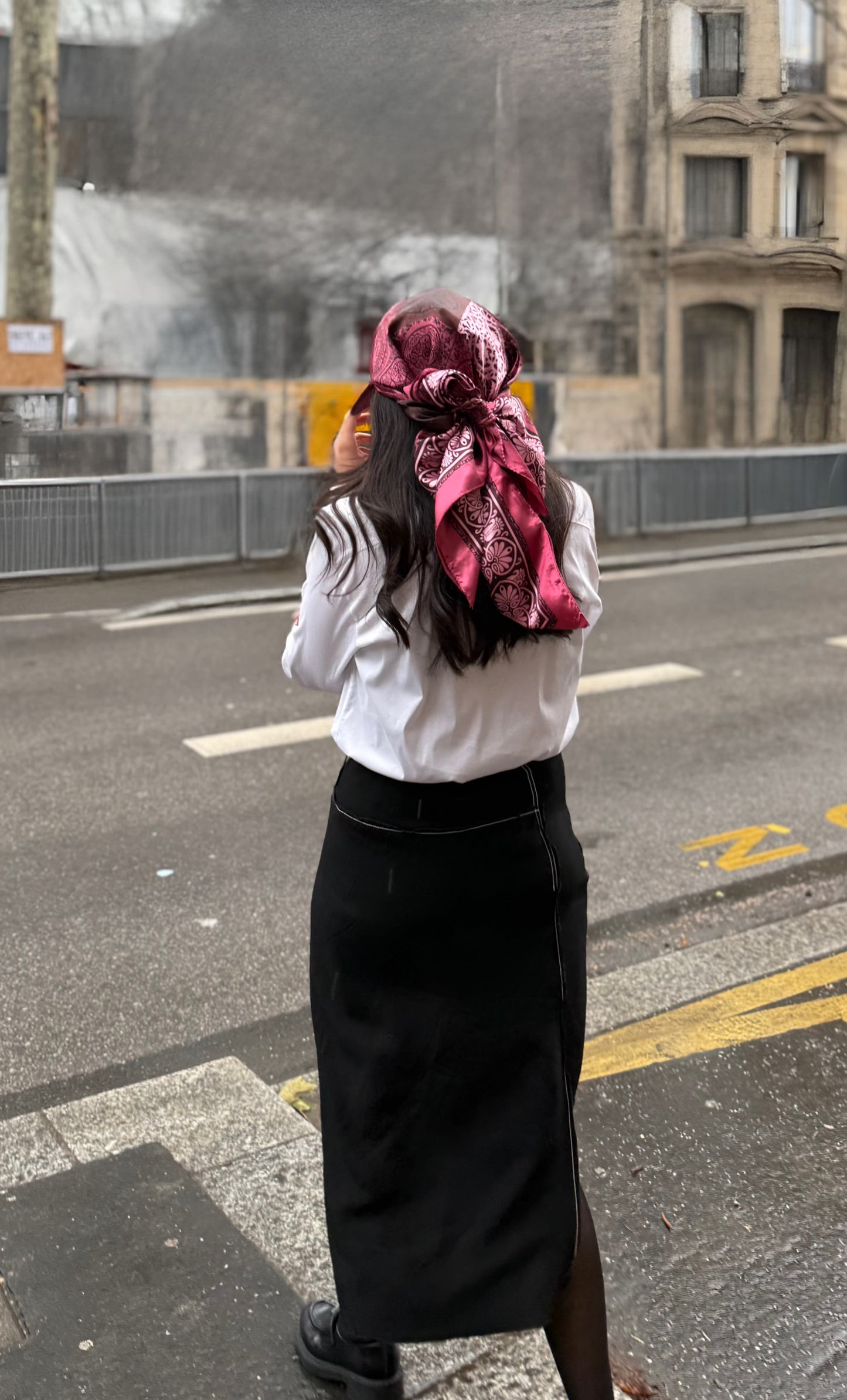 Casquette Foulard rouge bordeaux
