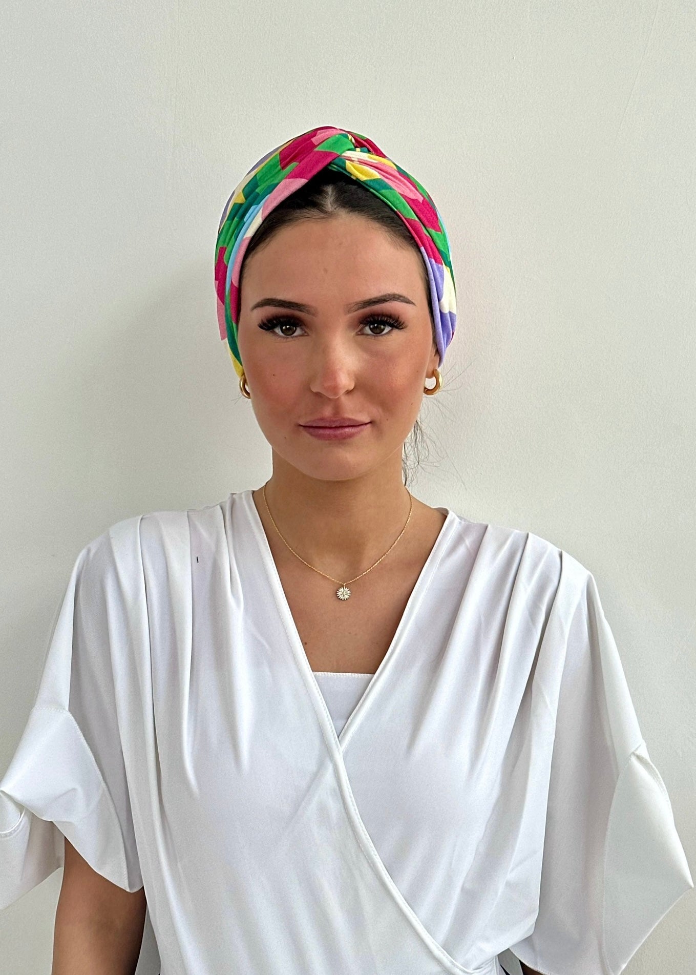 Turban Coton Lycra Color