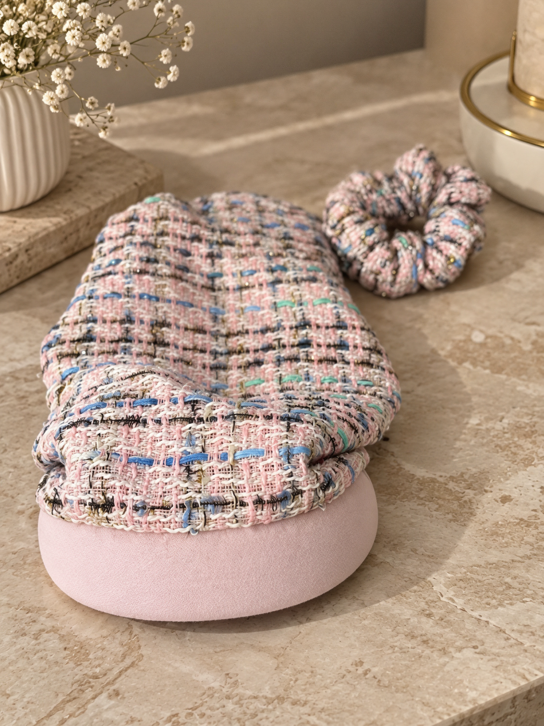 Aurore -Serre-tête filet Tweed