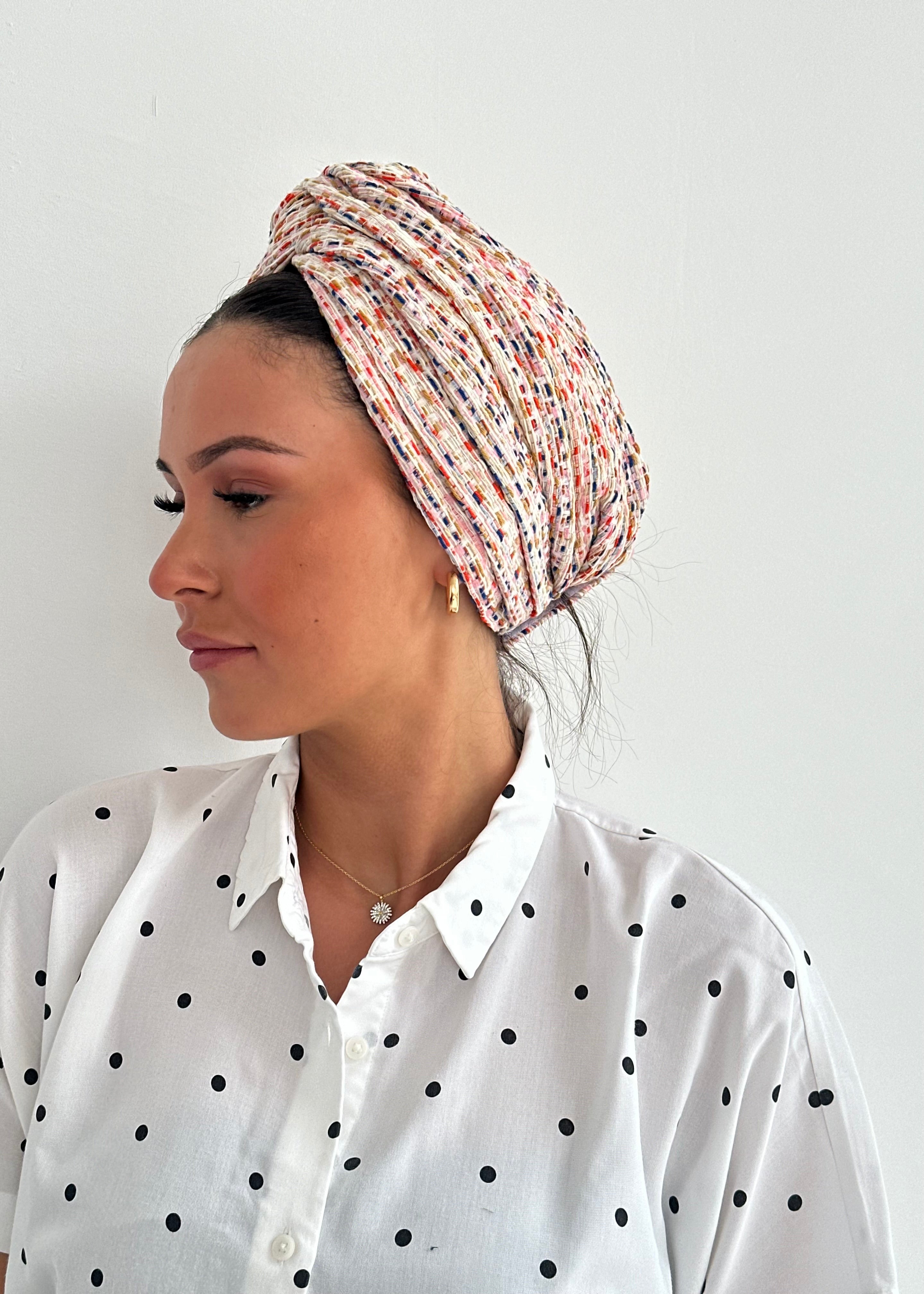 Turban Tweed Rose