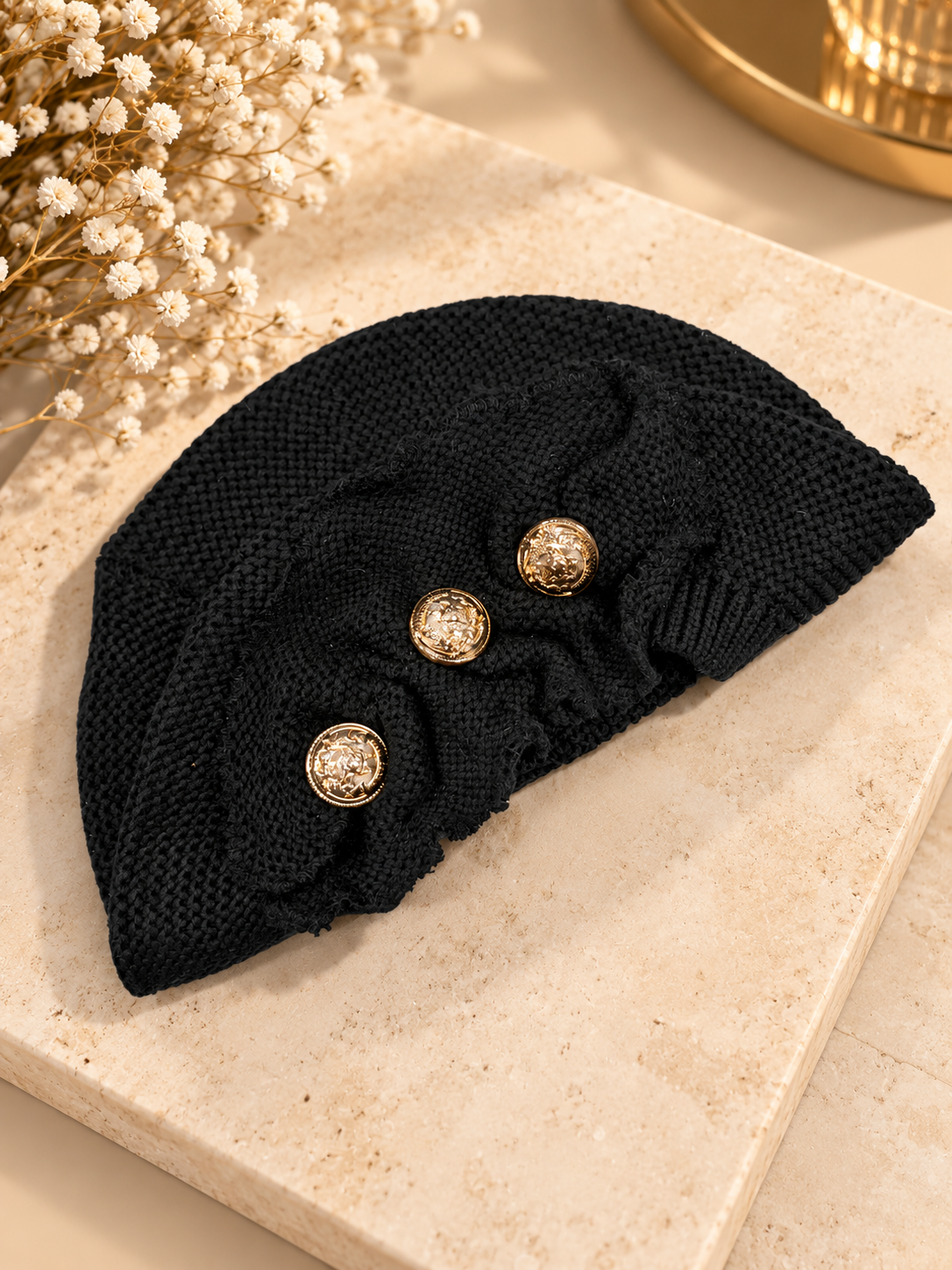 Béret Noir Couture RM