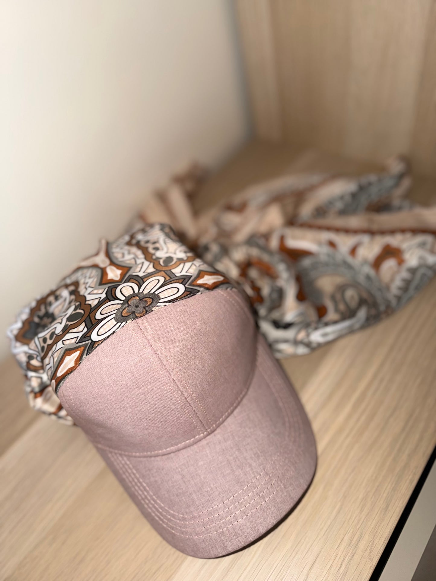 Casquette Foulard RM Blush