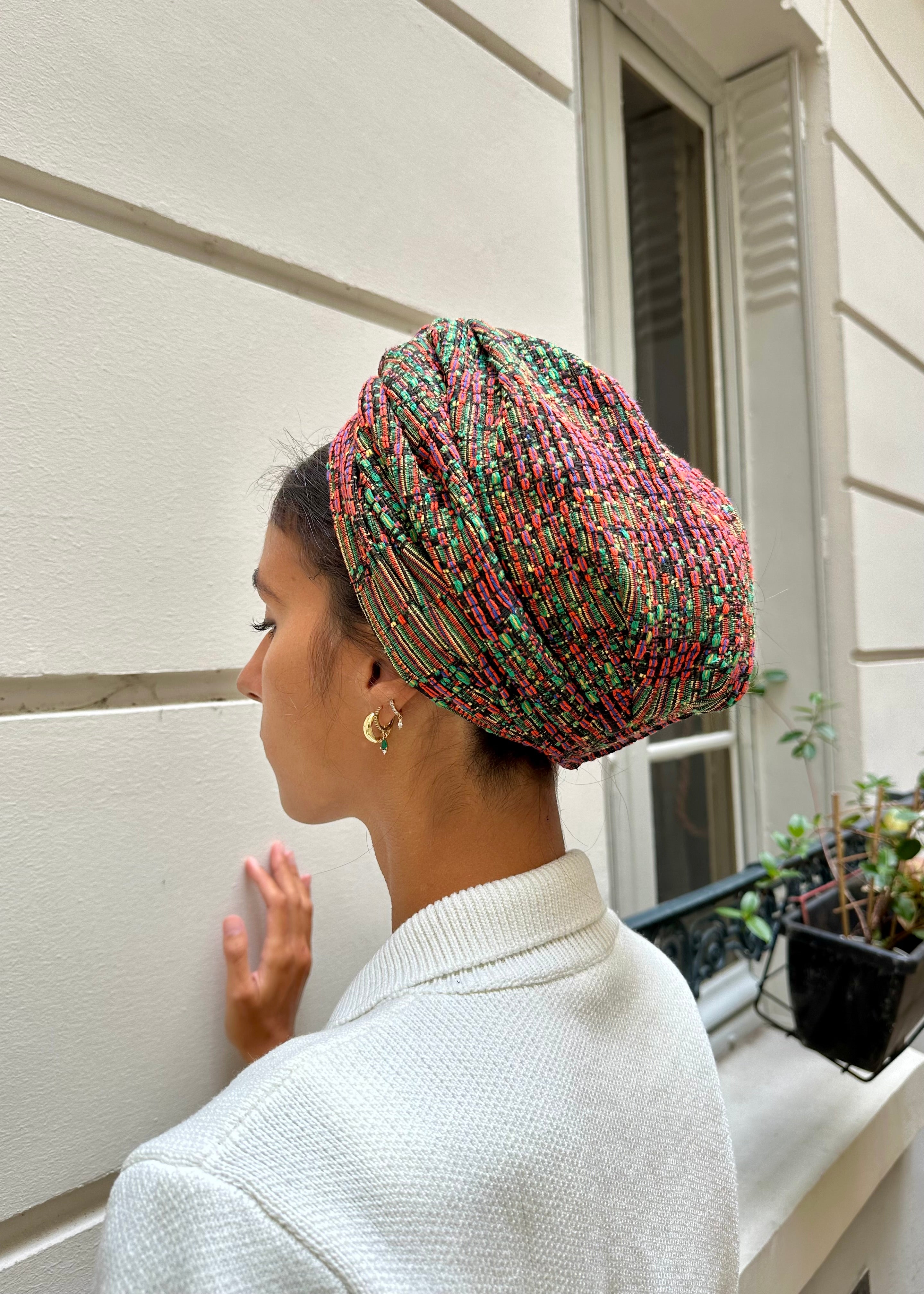 Turban Multi Vert Orange