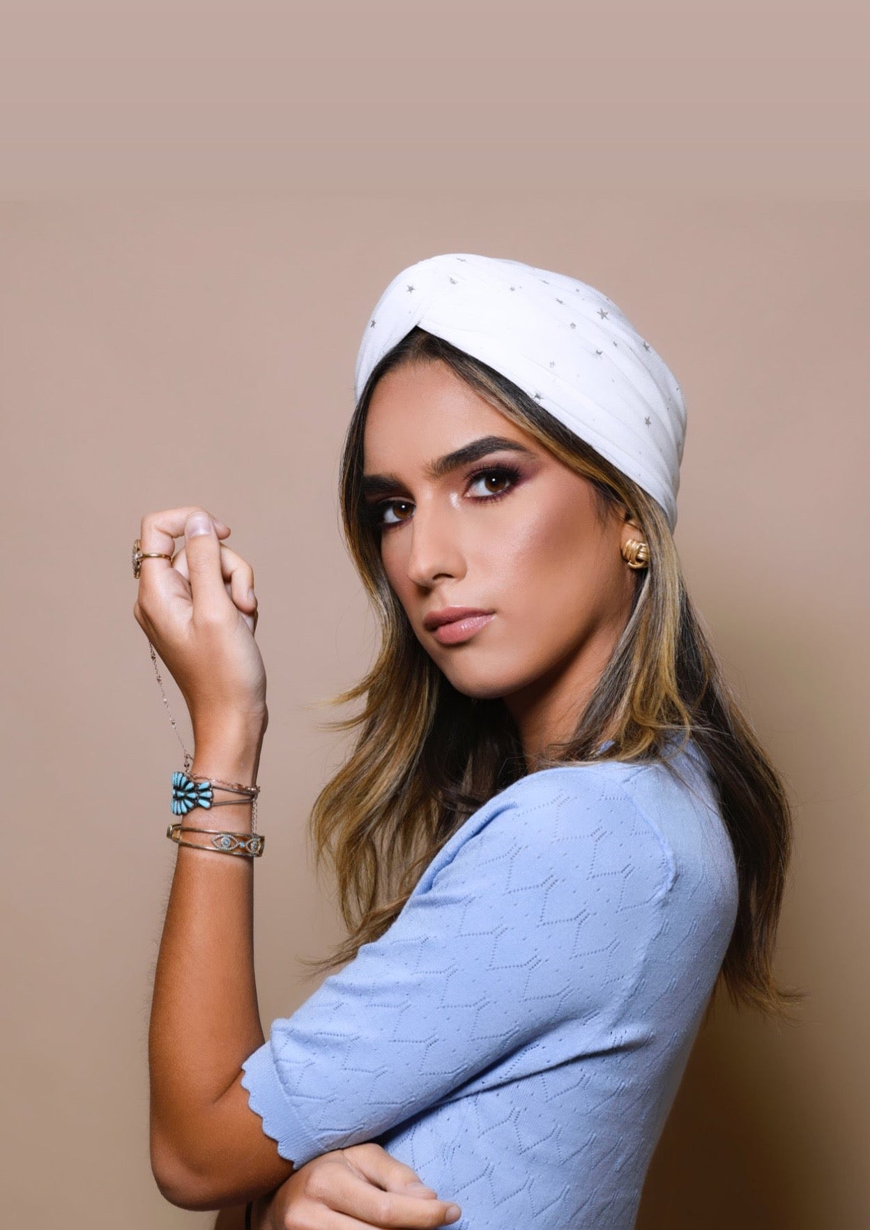 Turban Blanc Etoile