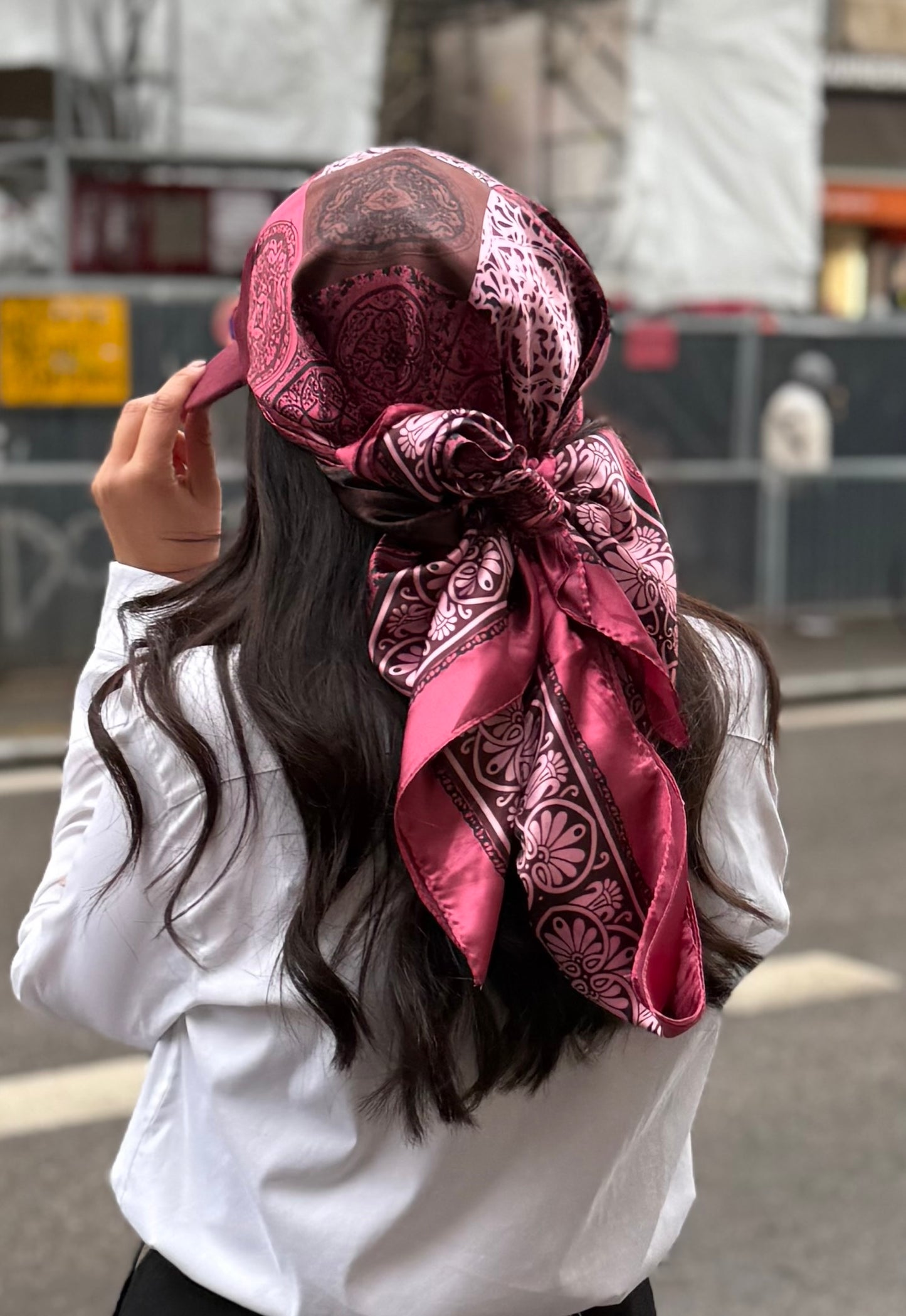 Casquette Foulard rouge bordeaux