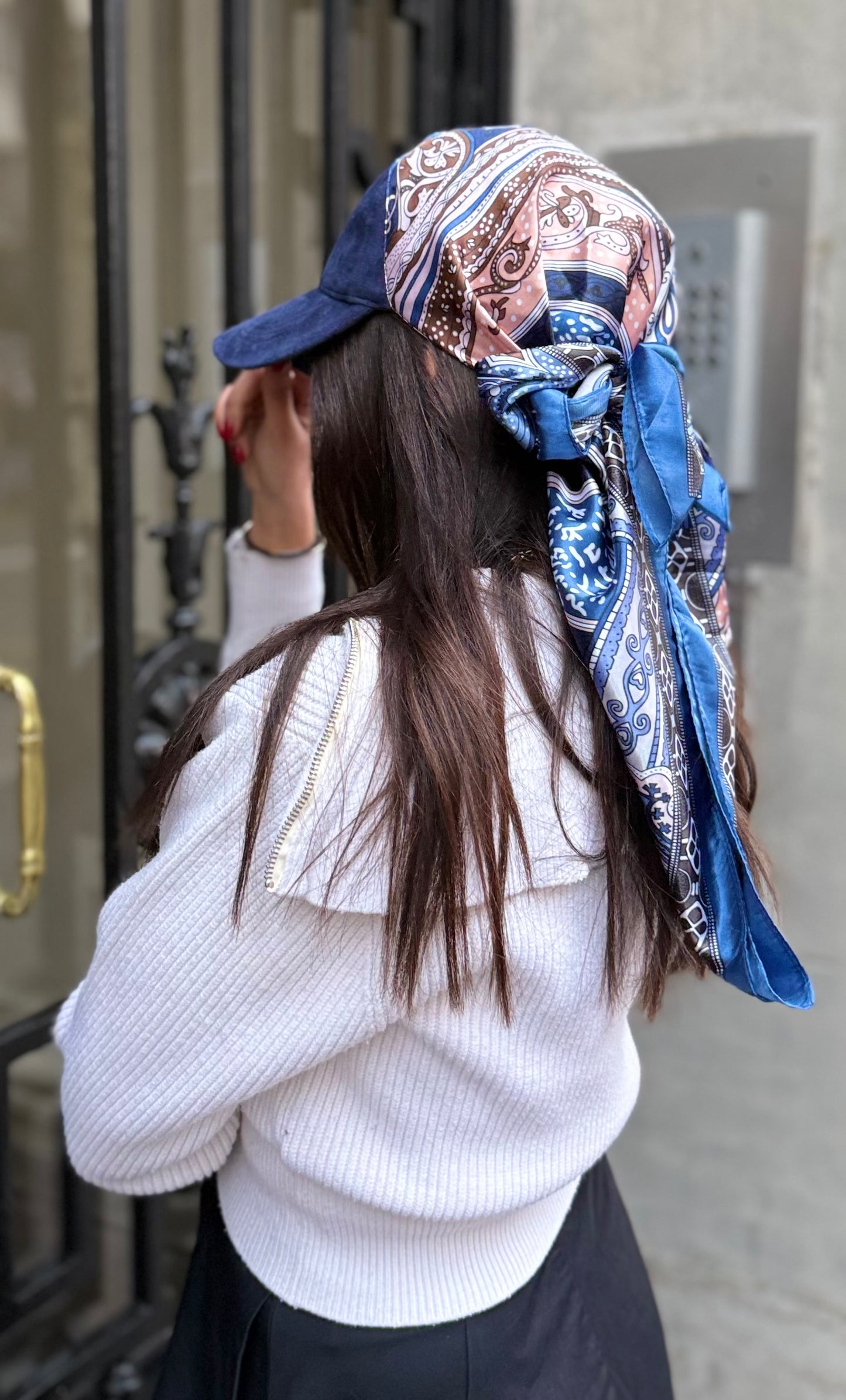 Casquette Foulard RM Capri Bleu