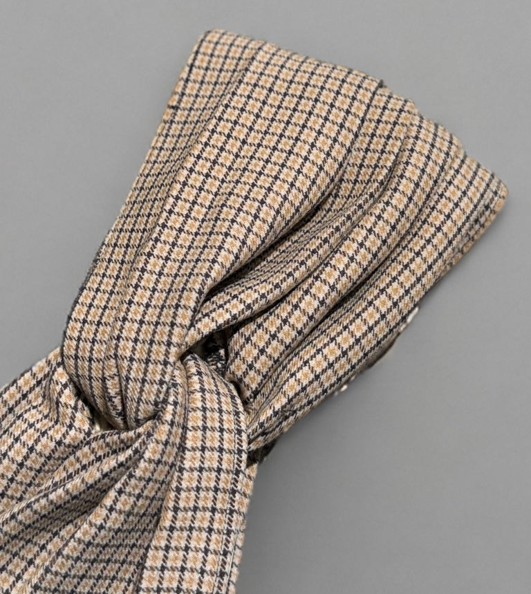 Turban carreau beige